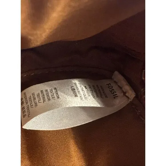 Fossil RED DRAGON 4” Sofia Coin Pouch LLUNAR ROCK Brand New Zip Gold Chain RARE - Picture 6 of 14